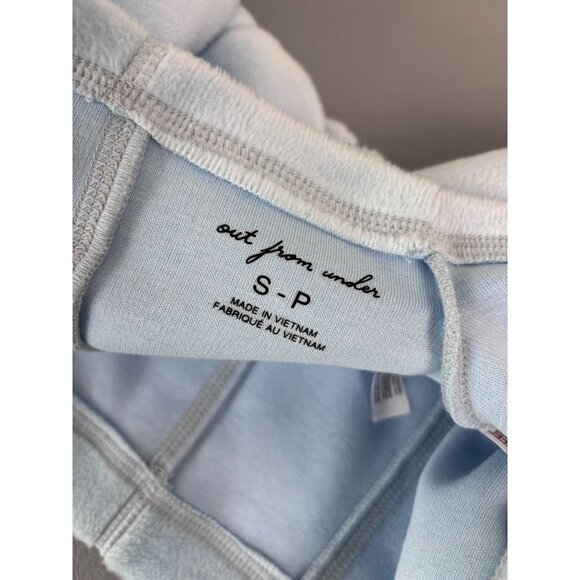 Urban Outfitters Out from Under women's small blue long sleeve cropped fuzzy top - Picture 9 of 11